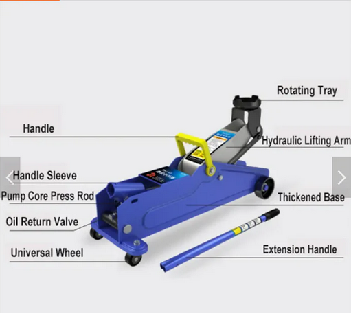 Car Jack electric Hydraulic Lifting Floor Jack Blue