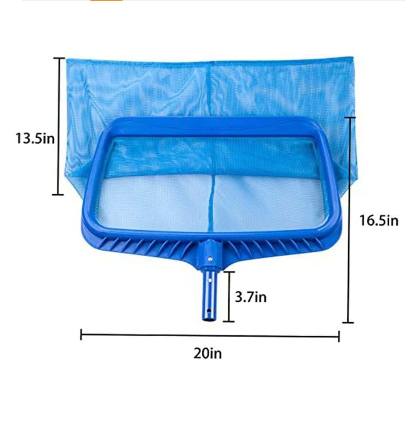 Fine Mesh Deep Bag Catcher with Strong Plastic Frame for Inground & above Ground Pools, Ponds