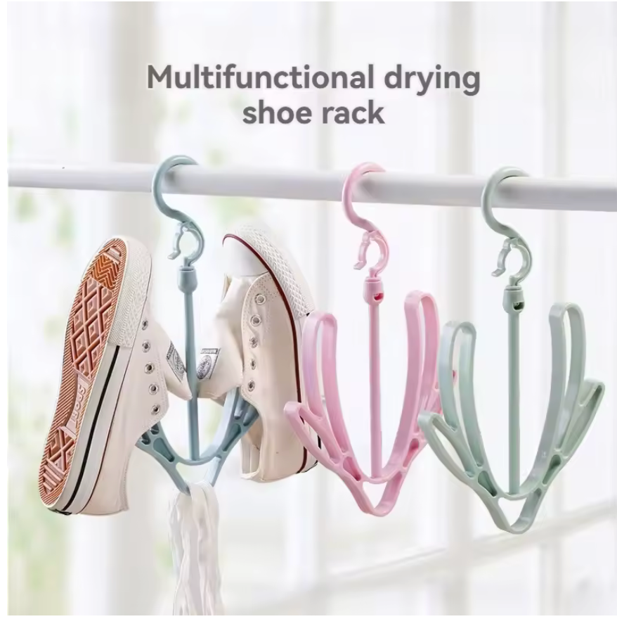 1pc Hanging Shoe Hook Balcony Drying Shoe Rack