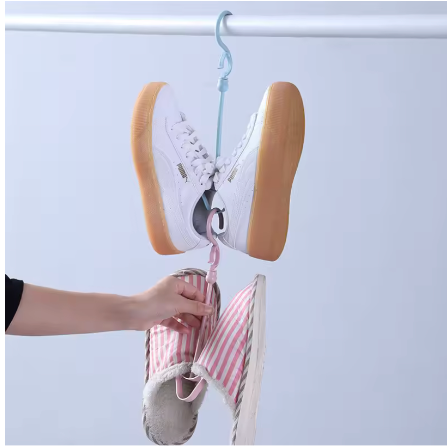 1pc Hanging Shoe Hook Balcony Drying Shoe Rack