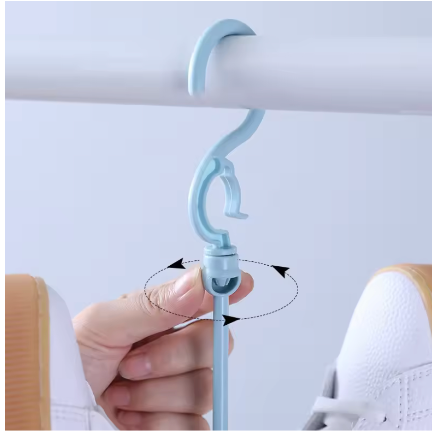 1pc Hanging Shoe Hook Balcony Drying Shoe Rack