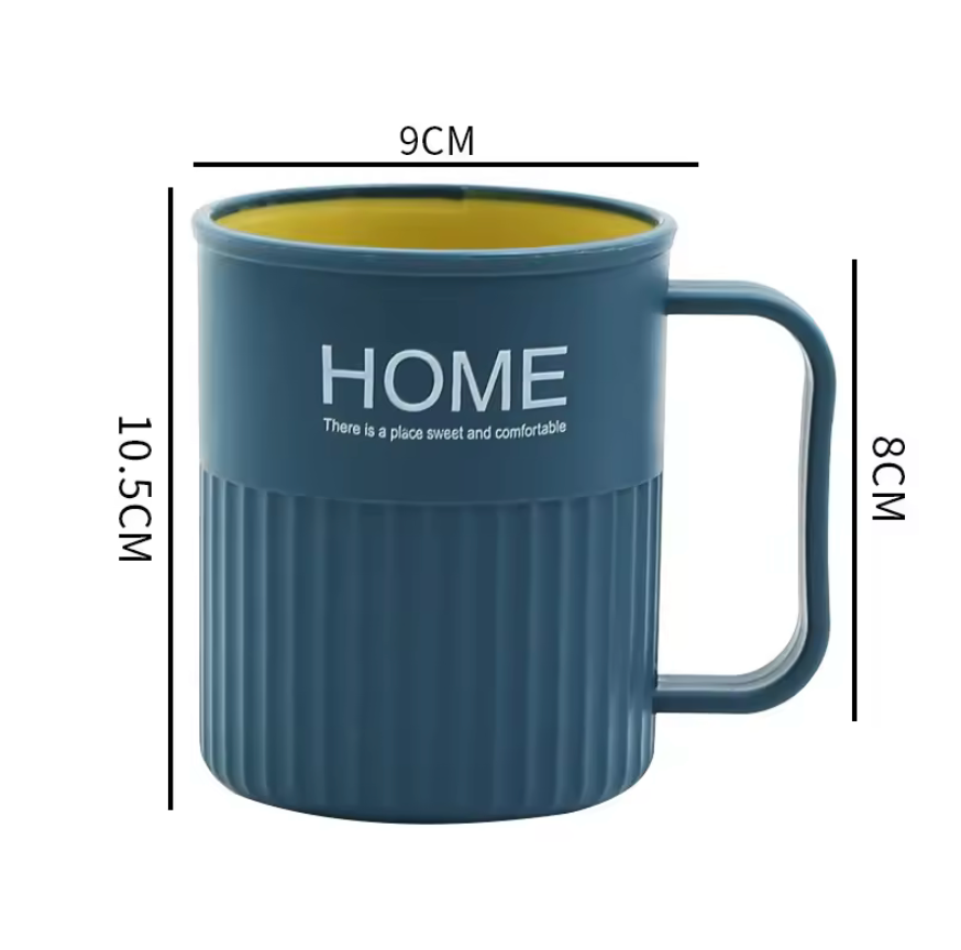 A Creative Two-Color Mouthwash Cup For Home Brushing And Washing Plastic With Handle