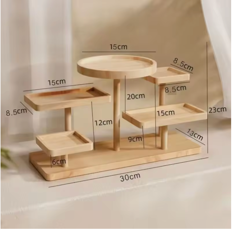 Wooden Shelf Storage Organization Small Desk Storage Holder