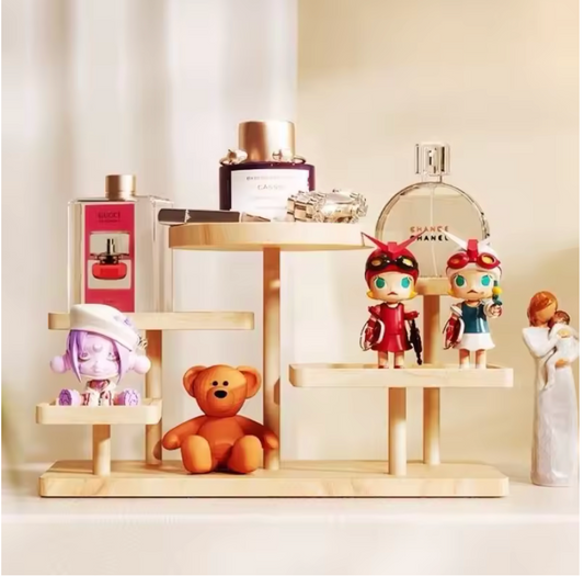 Wooden Shelf Storage Organization Small Desk Storage Holder