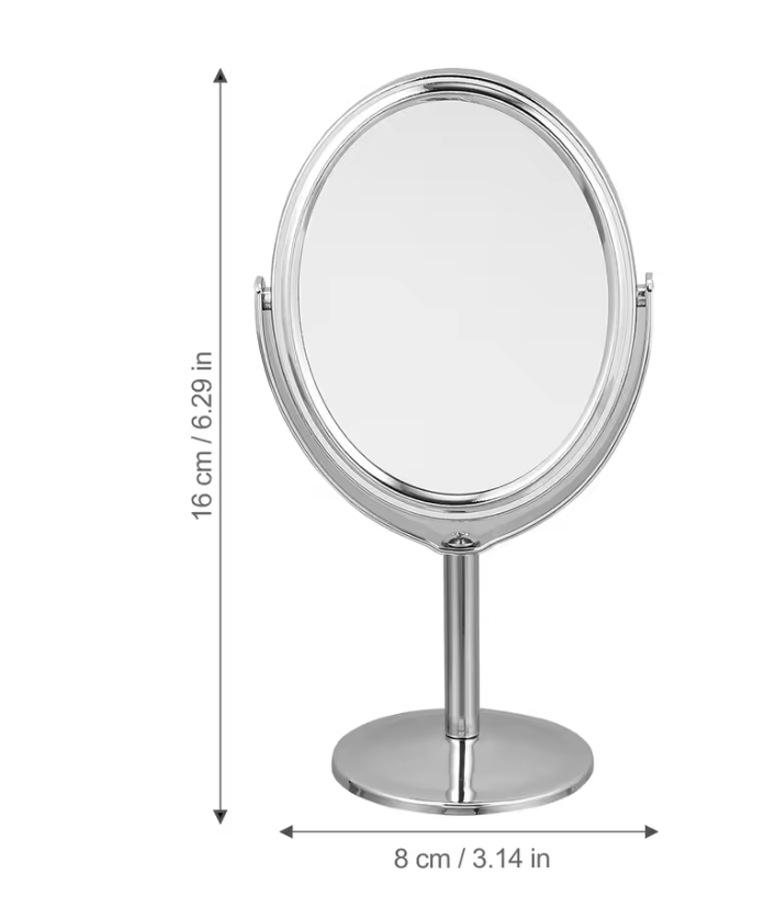 Double Sided Makeup Mirror 3 Inch Desktop Dresser Mirror