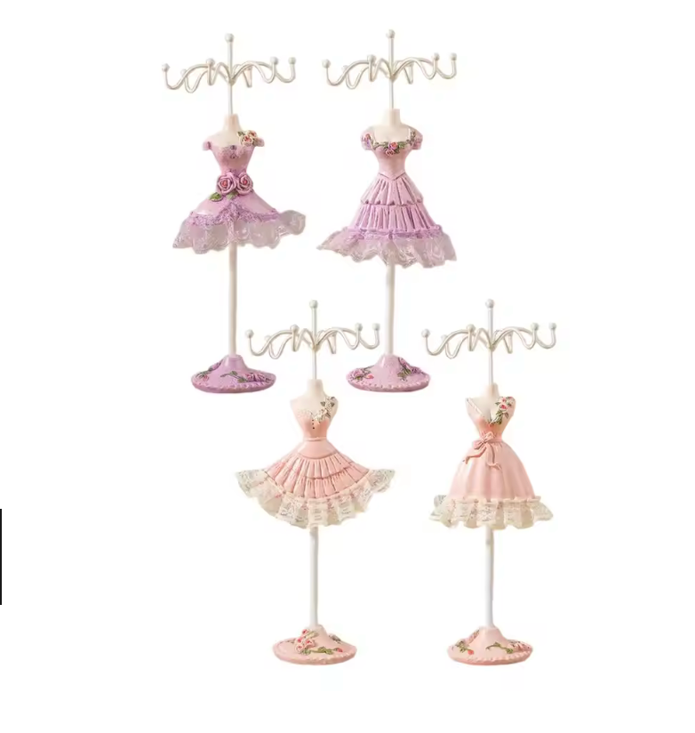 Model Dress Jewelry Display Stand Storage Rack for Necklace Women Girl Gifts