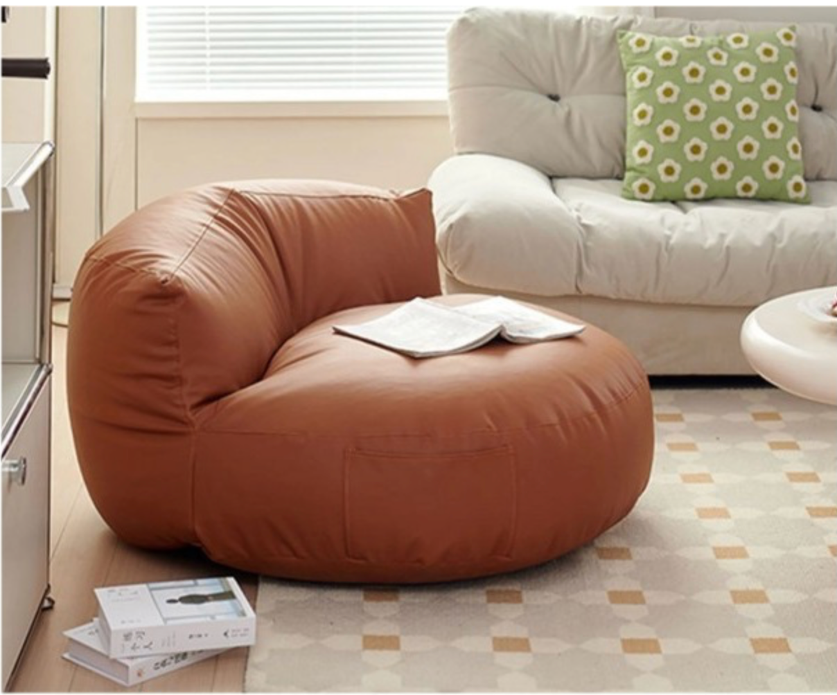 Lazy Sofa Balcony Tatami Cushion Bedroom Black Single Sofa Chair