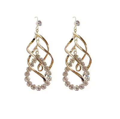 Original 925 Sterling Silver Earrings Sparkling