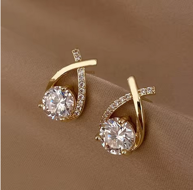 Original 925 Sterling Silver Earrings Sparkling