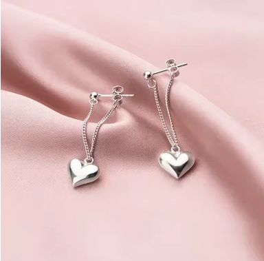 Original 925 Sterling Silver Earrings Sparkling