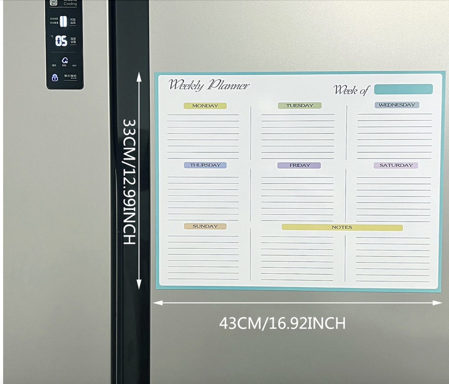 Refrigerator Magnet Weekly Monthly Planner 43*33cm