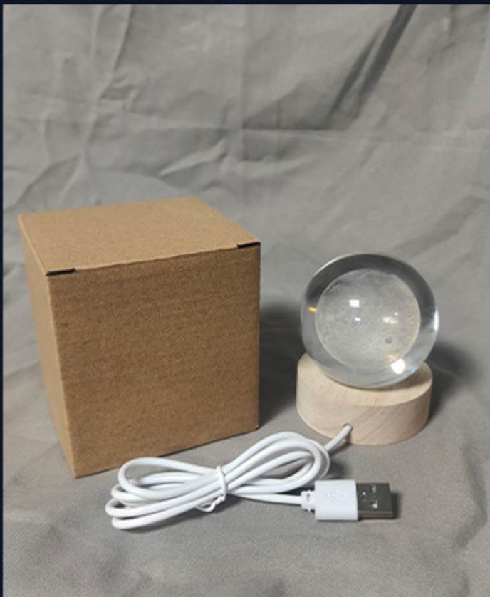 Unique 3D Crystal Ball Night Light Led Lamp