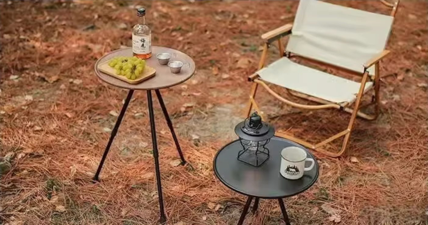 Stainless Steel OutdoorSmall round Table Camping Leisure
