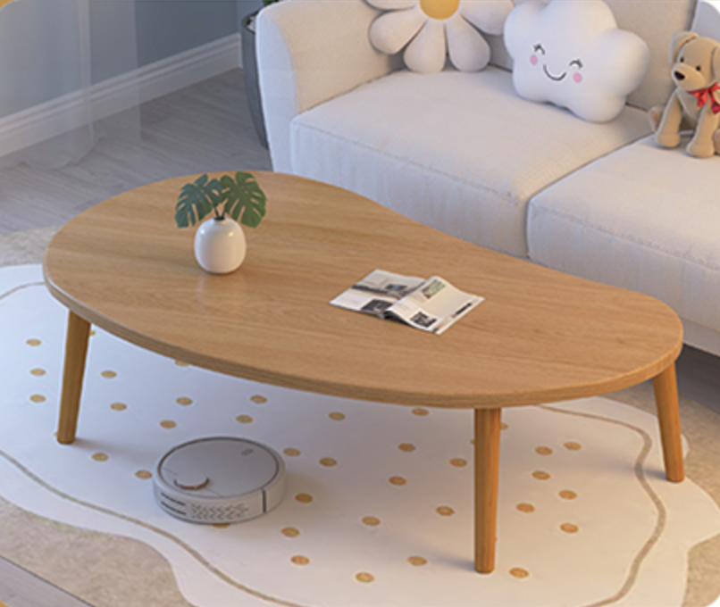 Wooden Coffee Table Small Low Coffee Table