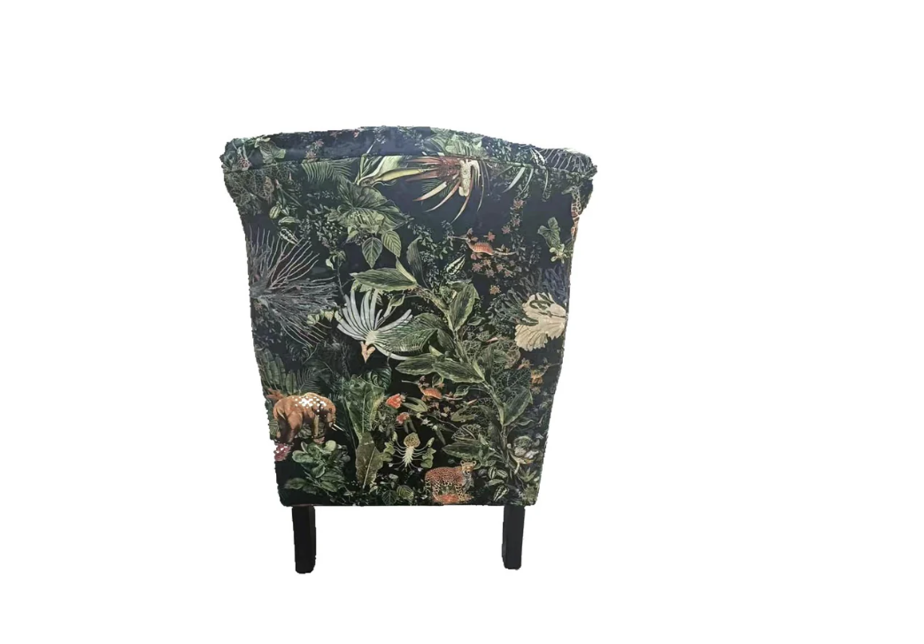 Large Patchwork Wing Chair