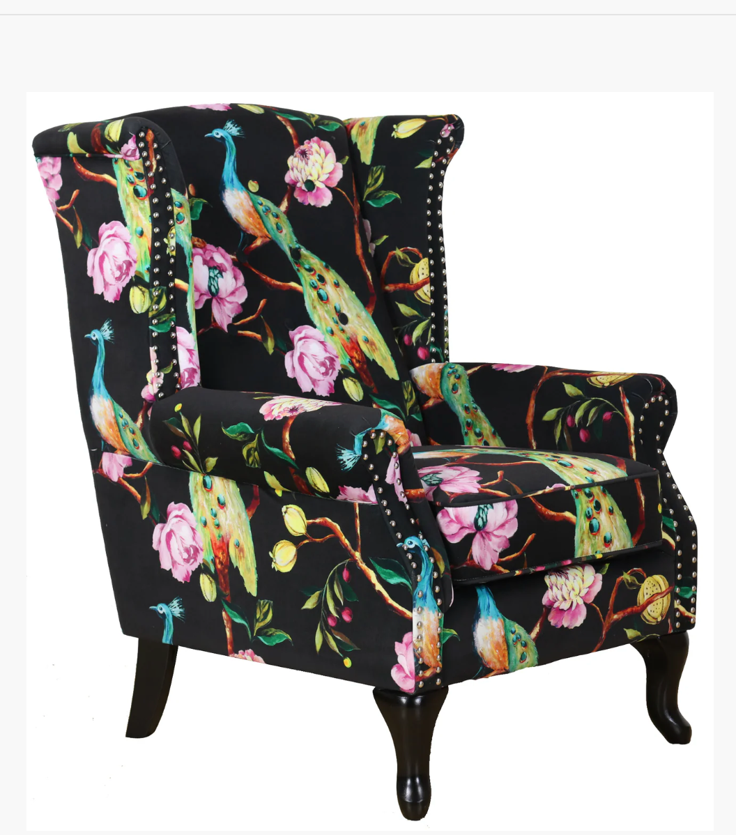 Wing Chair Peacock