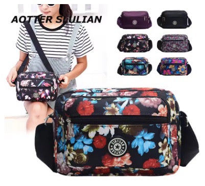 Oxford Small Clutch Multi Layer Handle Purse Bag