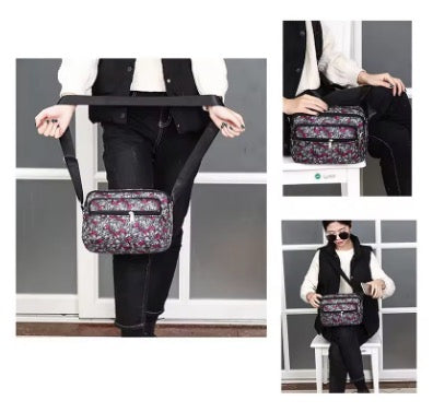 Oxford Small Clutch Multi Layer Handle Purse Bag