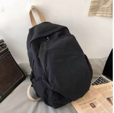 Backpacks Women Solid Color Zipper School Bag