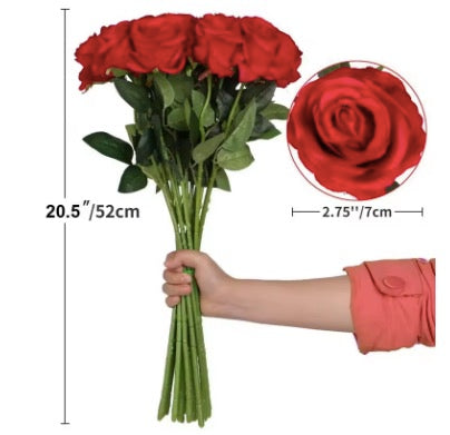 Artificial Rose Flowers Bouquet For Home Room Decor