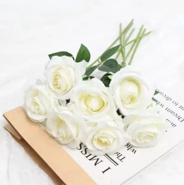 Artificial Rose Flowers Bouquet For Home Room Decor