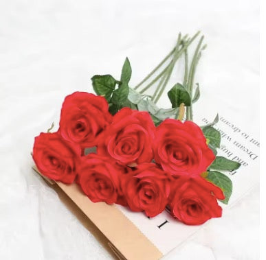 Artificial Rose Flowers Bouquet For Home Room Decor