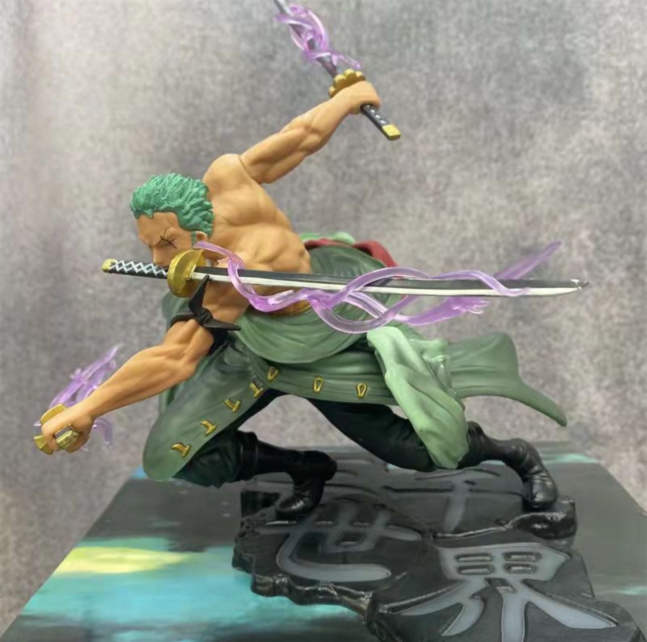 SA-Maximum Zoro baki style Two heads changable 25CM