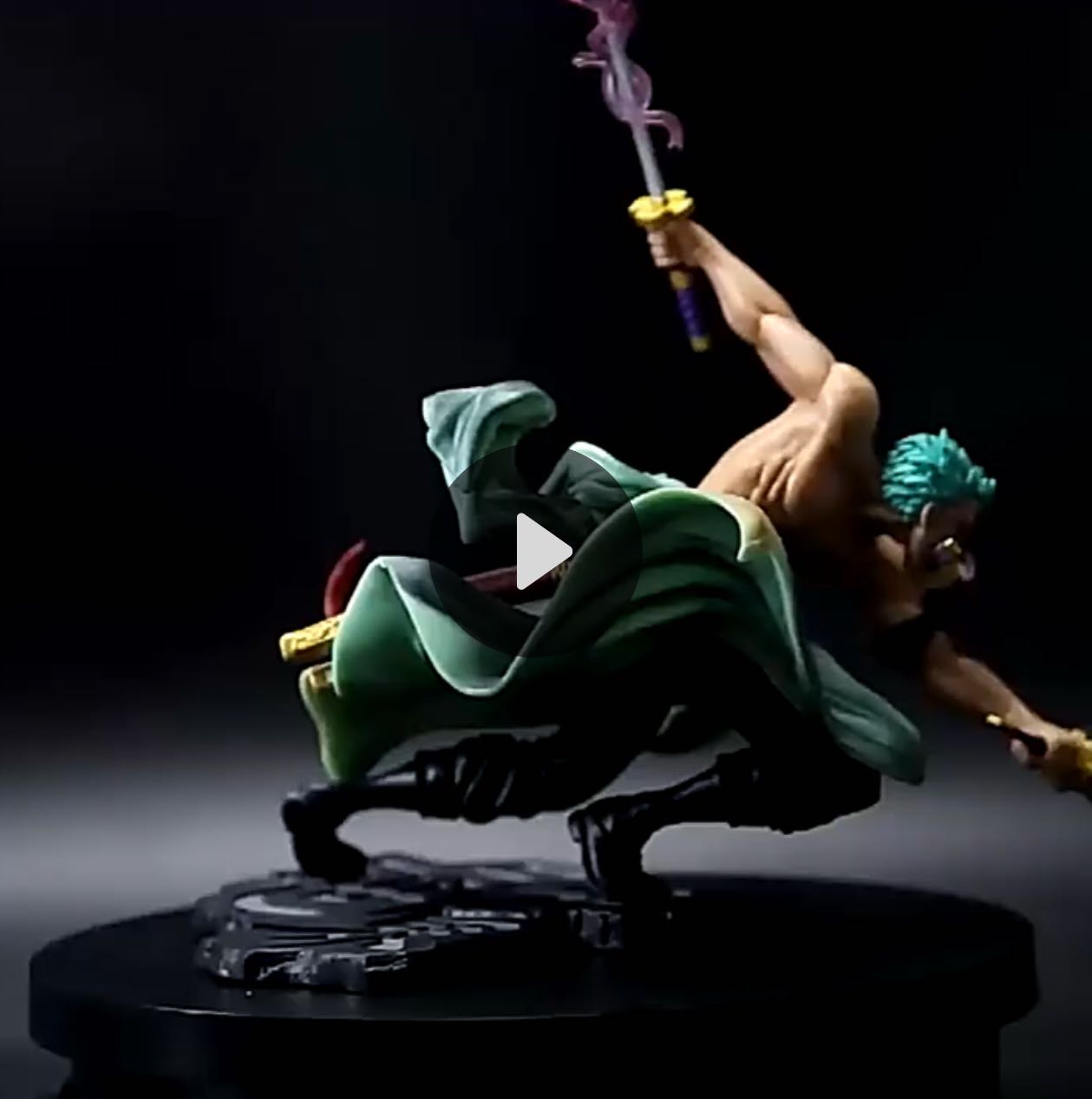 SA-Maximum Zoro baki style Two heads changable 25CM