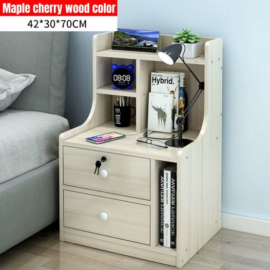 Simple modern storage cabinet • Simple bedroom bedside cabinet • Shelf