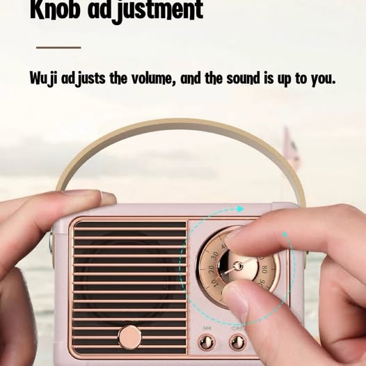 Bluetooth wireless speaker · Retro Speaker · Radio · Girl · gift · Mini（Pink）