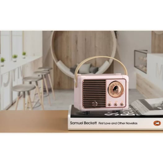 Bluetooth wireless speaker · Retro Speaker · Radio · Girl · gift · Mini（Pink）