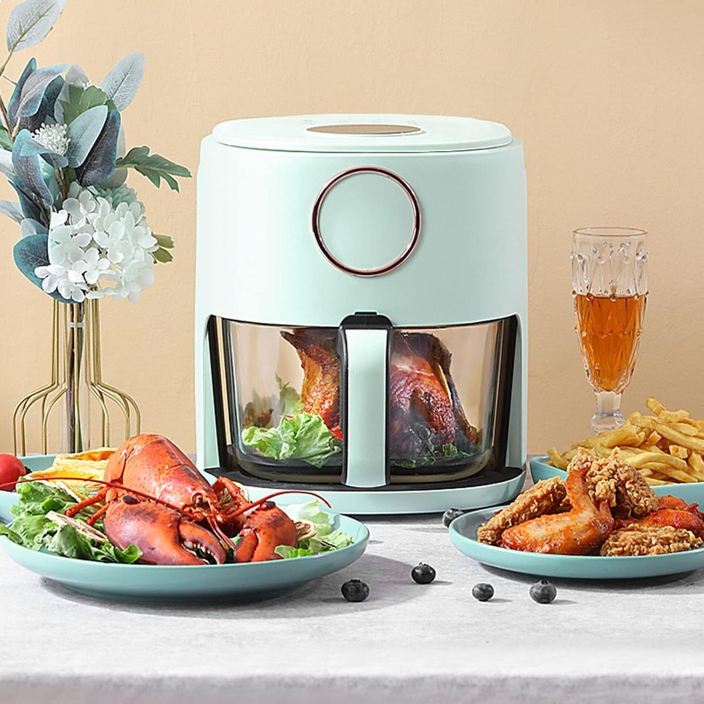 Oil Free Hot Air Fryer 5L Light Fat Hot Air Fryer