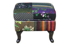 The Patchwork Ottoman combines expert craftsmanship