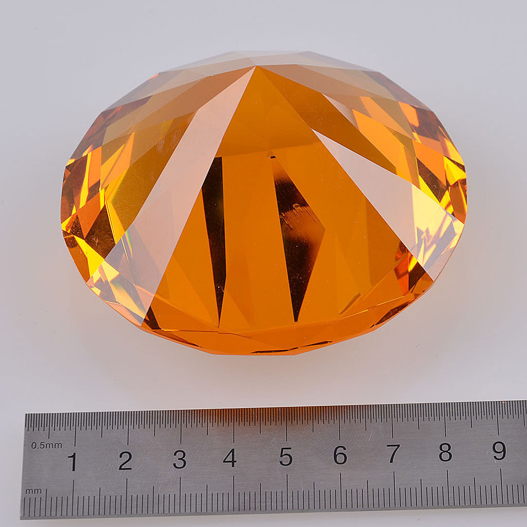Blue Crystal Glass Diamond for Paperweight Table Home Decoration