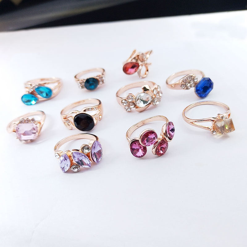 Fashion Jewelry Creative Design Crystal Finger Rings