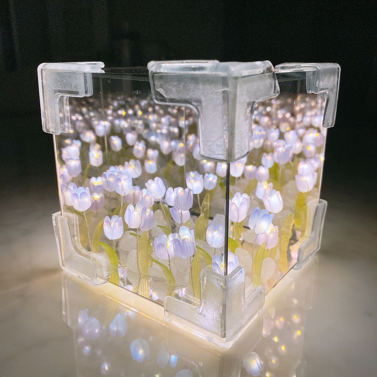 DIY Flower Sea 3D Cloud Tulip LED Night