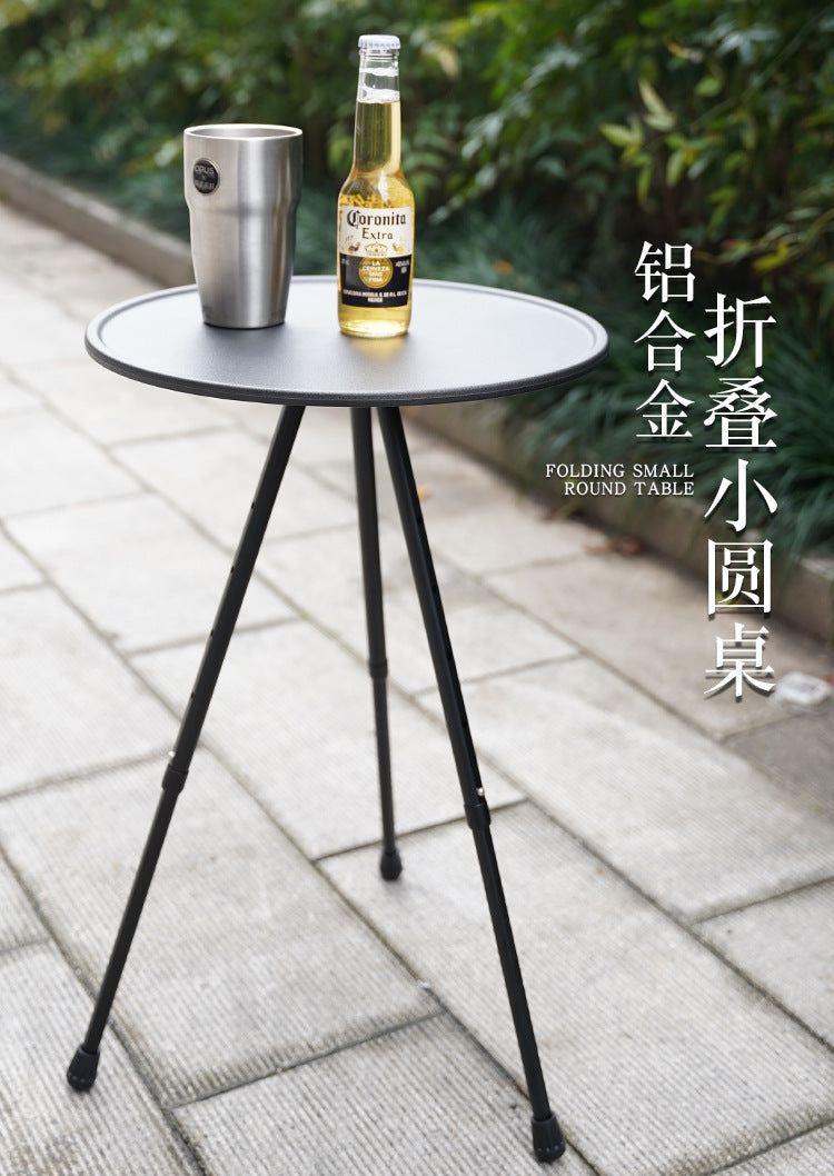 Stainless Steel OutdoorSmall round Table Camping Leisure