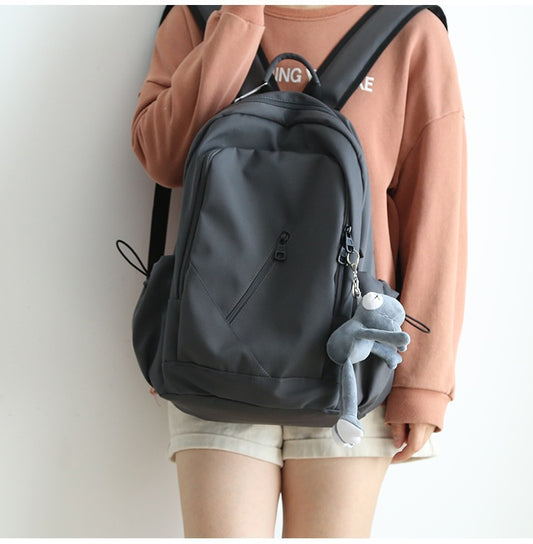 Waterproof Nylon Backpack for Women Multi-Pocket Travel Bagpack