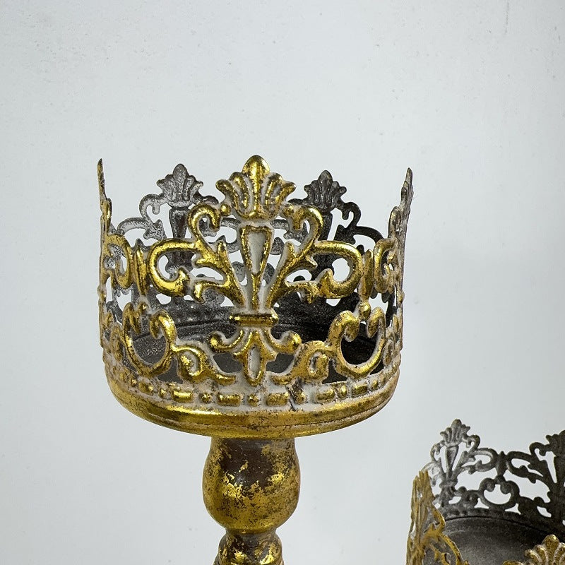 Metal Candelabra for Wedding Table Decorations Candlestick Gold White Silver 3 Arms