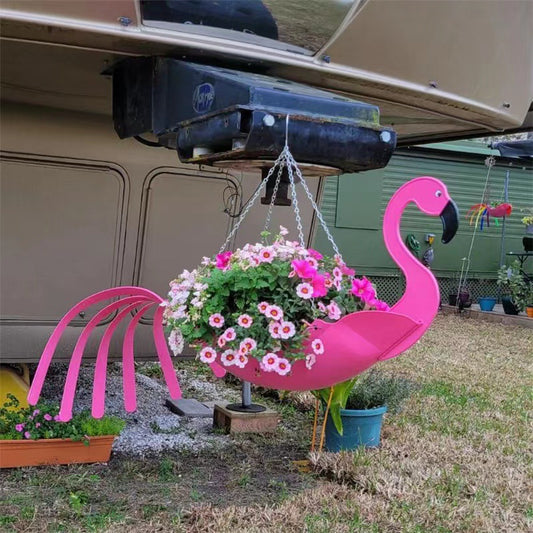 Colorful Bird Hanging Planter Exquisite Flying Bird Shap