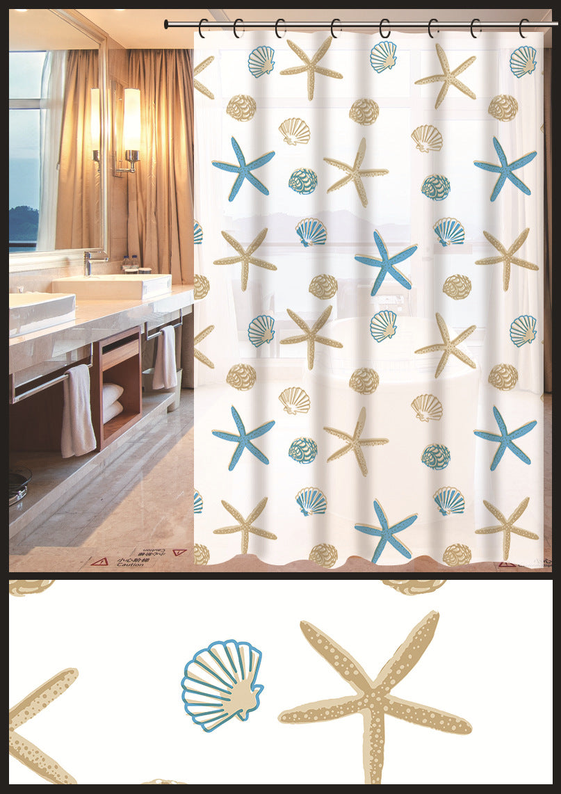 180X180cm PEVA Bathroom Shower Curtains Waterproof Thickening Bath Curtain