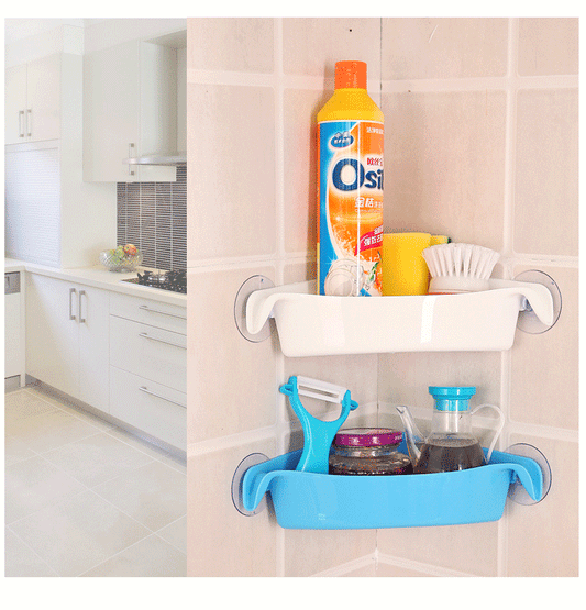 Wall Mounted Bathroom Shelf Durable Suction