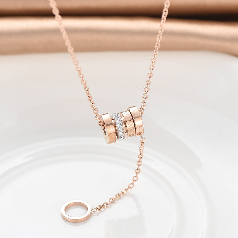 Temperament Little Roman Waist Tassel Pendant Necklace