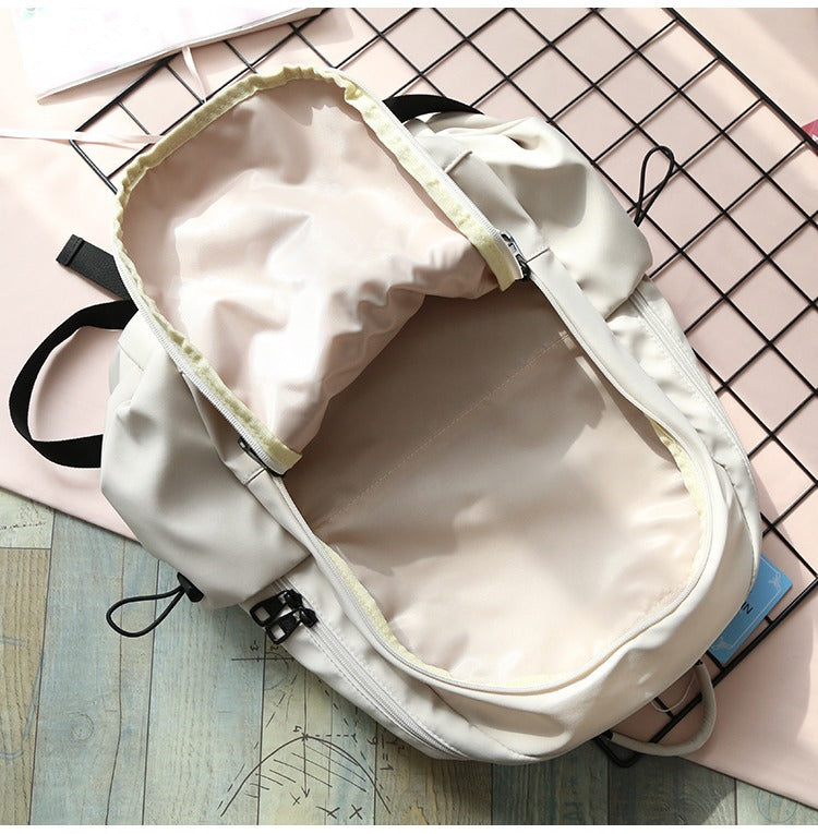 Waterproof Nylon Backpack for Women Multi-Pocket Travel Bagpack