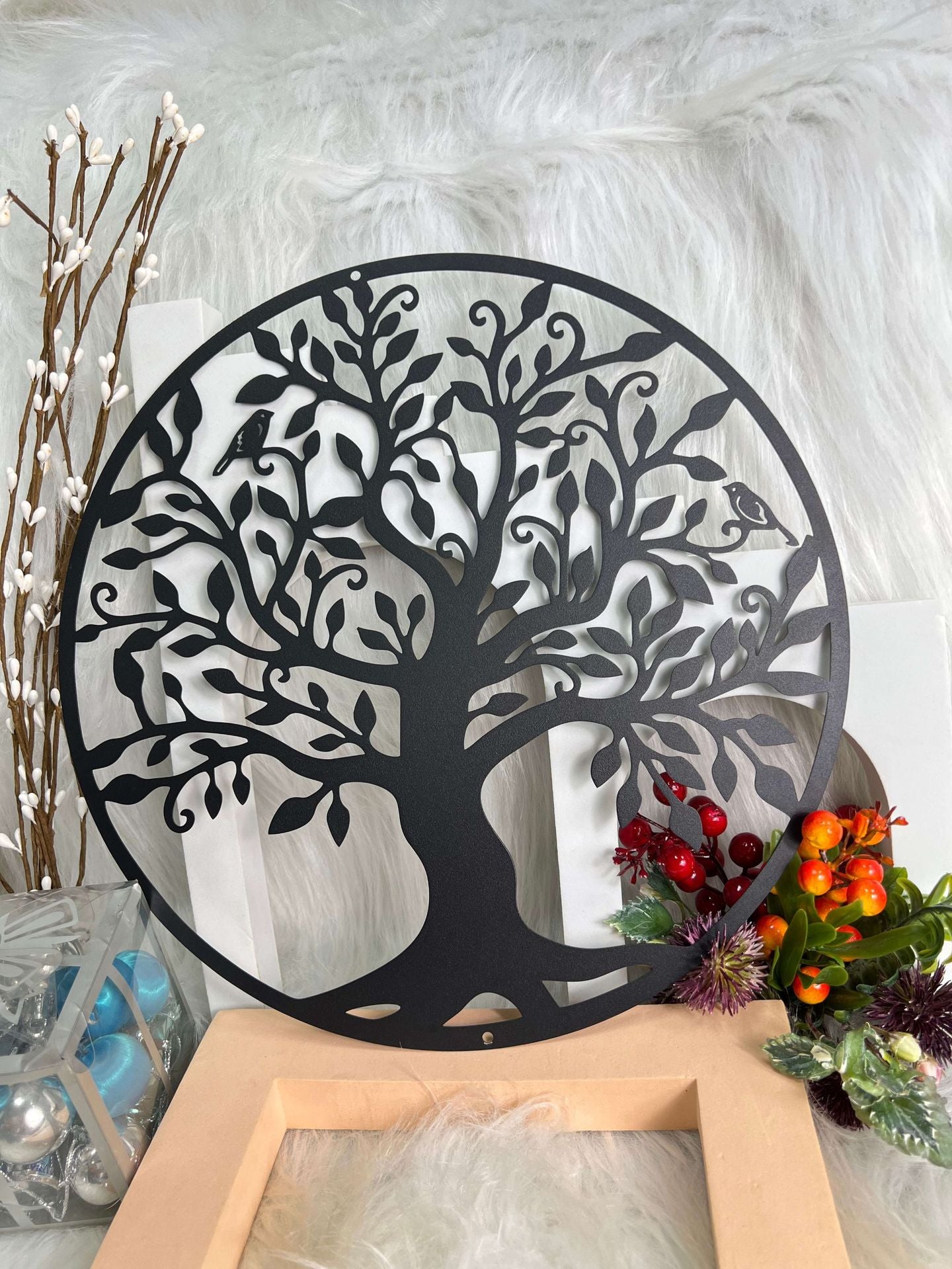 Metal Silhouette Artwork - Tree of Life 60CM