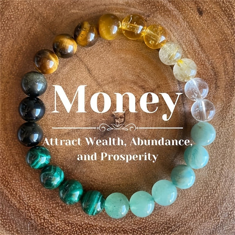 Good Luck Energy Protection 7 Chakra Meditation Bracelet Friendship Jewelry Gift