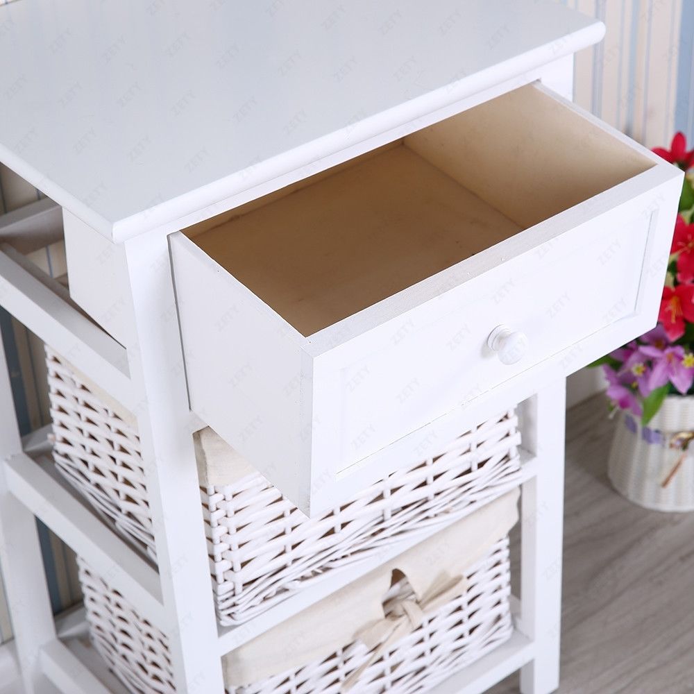 Storage cabinet drawer type rattan retro pastoral storage cabinet