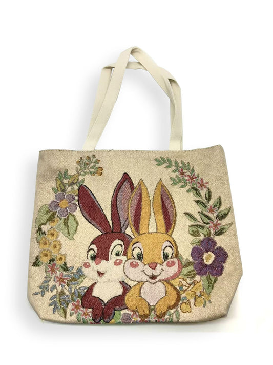 Embroidery Canvas Bag Shoulder Traveling Pouch Handbag