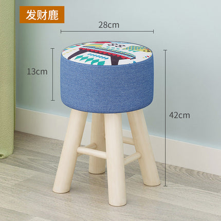 Design Stool Ottomans Wooden Bedroom Vanity Step Stool