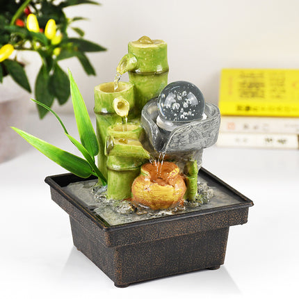 Waterfall Desktop,  Fountain, Automatic Water Pump, Landscape Decoration